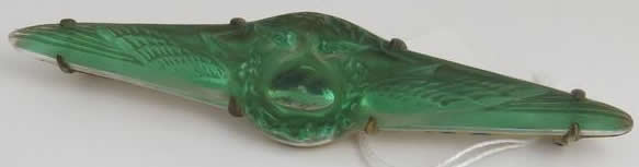 R. Lalique Deux Aigles Broche