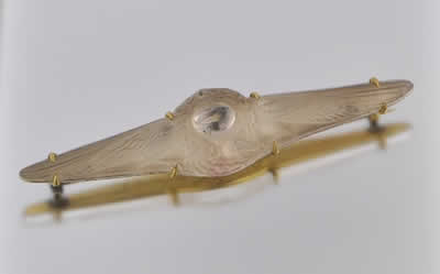 R. Lalique Deux Aigles Brooch