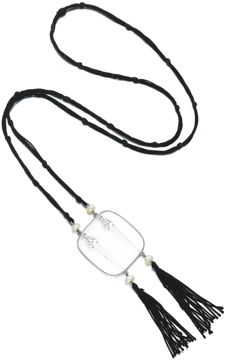 R. Lalique Deux Caryatids Pendant