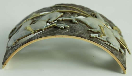 R. Lalique Deux Cavaliers Necklace