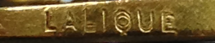 R. Lalique Deux Cygnes Bleus Pendant