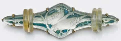 R. Lalique Deux Faisans Broche