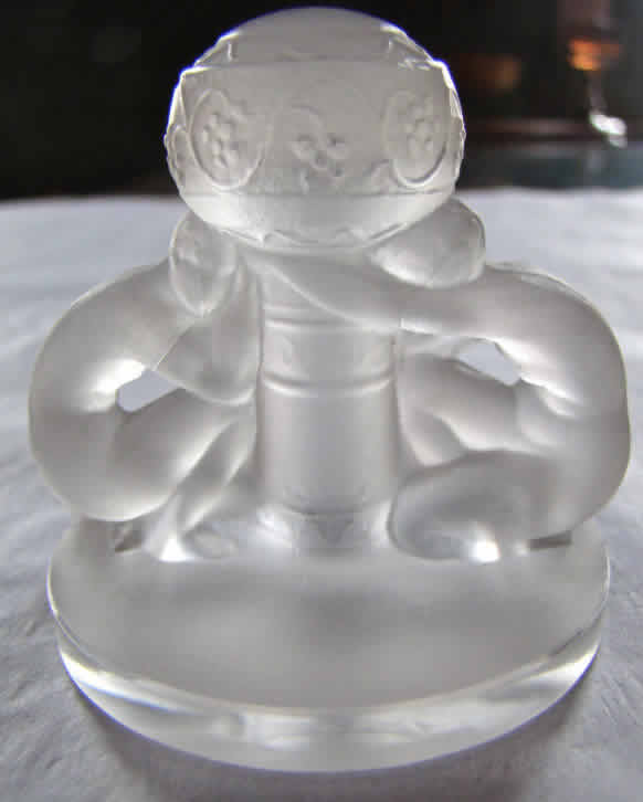 R. Lalique Deux Figurines Menu Holder