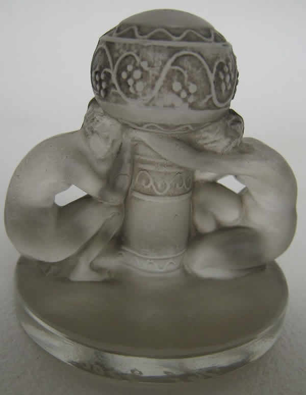 R. Lalique Deux Figurines Menu Holder