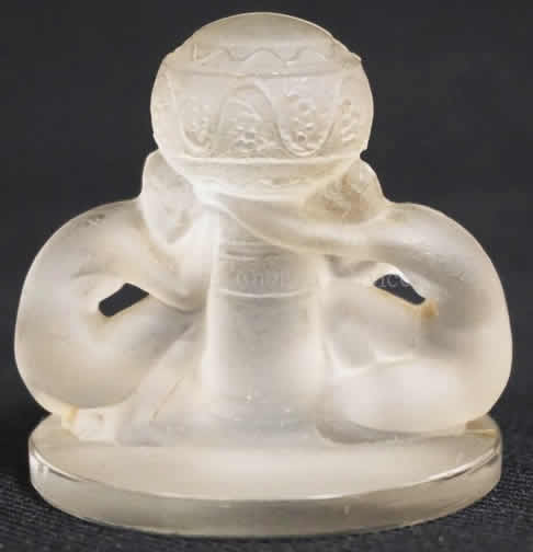 R. Lalique Deux Figurines Menu Holder