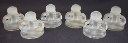 R. Lalique Deux Figurines Menu Holder