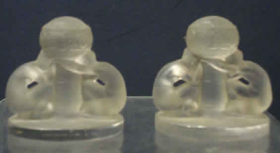 R. Lalique Deux Figurines Card Holder