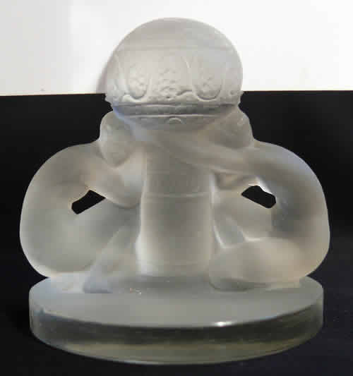 R. Lalique Deux Figurines Menu Card Holder