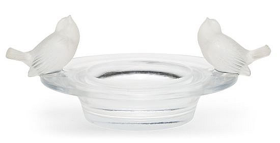R. Lalique Deux Moineaux Moqueurs Bowl