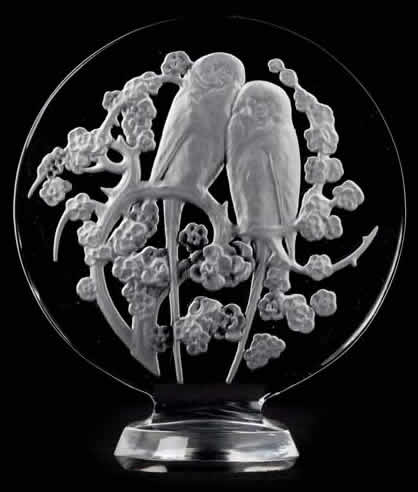 R. Lalique Deux Perruches Et Fleurs Seal