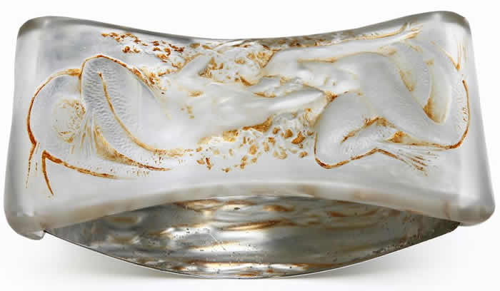 R. Lalique Deux Sirenes Couchees Face A Face Ink Blotter