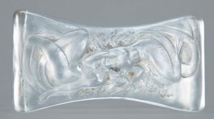 Rene Lalique Deux Sirenes Couchees Face A Face Blotter