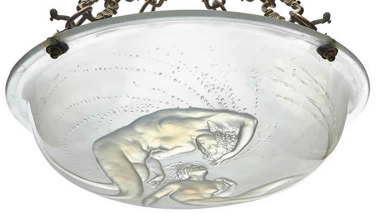 R. Lalique Deux Sirenes Light Shade