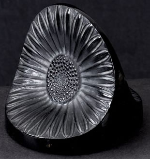R. Lalique Double Marguerite Paperweight