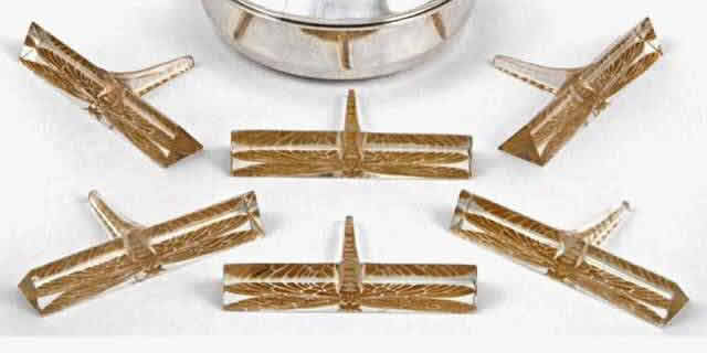 R. Lalique Dragonfly Knife Rests
