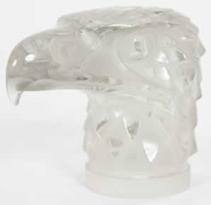 R. Lalique Eagle Head Car Mascot