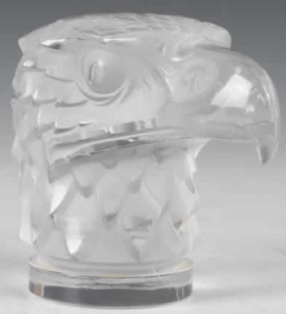 R. Lalique Eagle Head Car Mascot