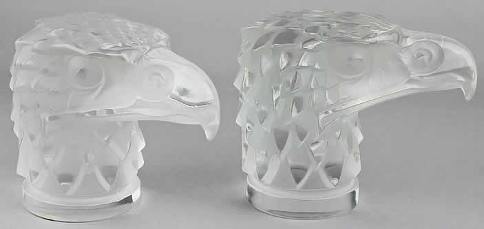 R. Lalique Eagle Head Hood Ornament