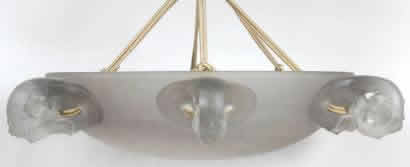R. Lalique Eglantines Light Fixture