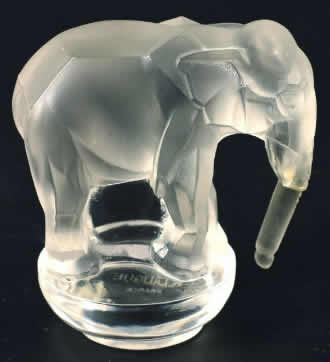 R. Lalique Elephant Paperweight