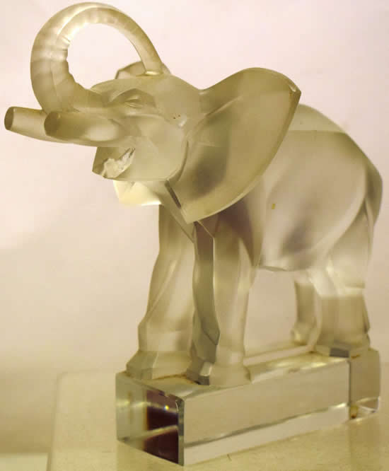 R. Lalique Elephant Paperweight