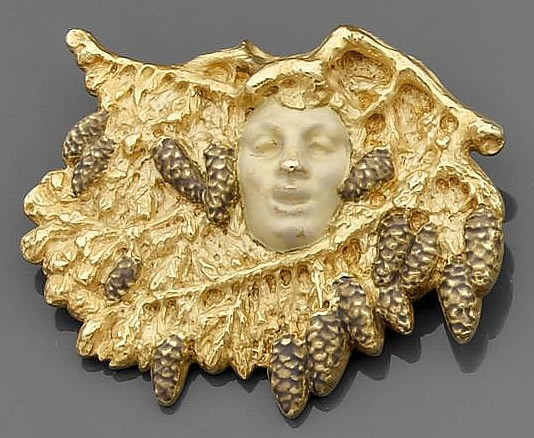 R. Lalique Elf Brooch