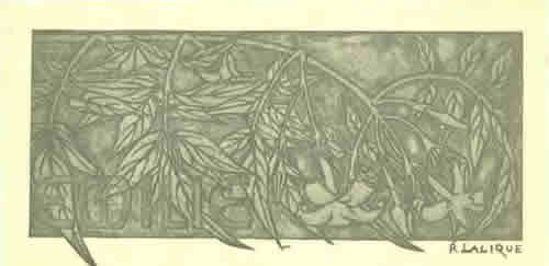 R. Lalique Emilie Bookplate