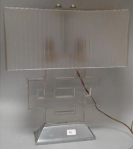 R. Lalique Entrelacs Lamp