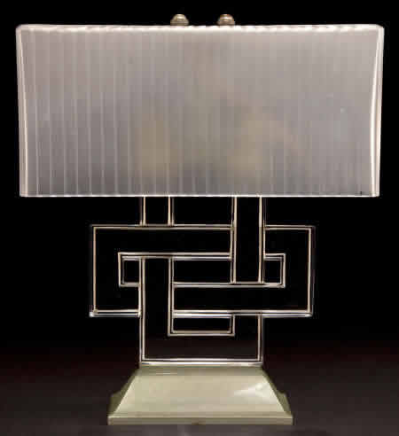 R. Lalique Entrelacs Table Lamp