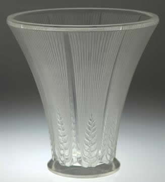 R. Lalique Epis Vase