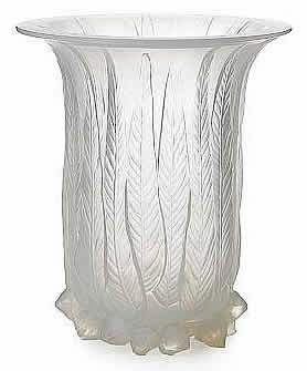 R. Lalique Eucalyptus Vase