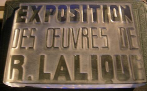 Rene Lalique Exposition Des Oeuvres De R.Lalique Sign
