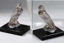 R. Lalique Falcon Bookend