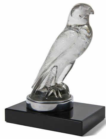 R. Lalique Faucon Bookend