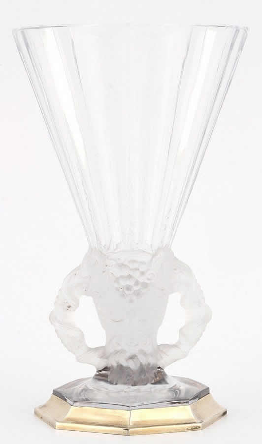 R. Lalique Faune Vase