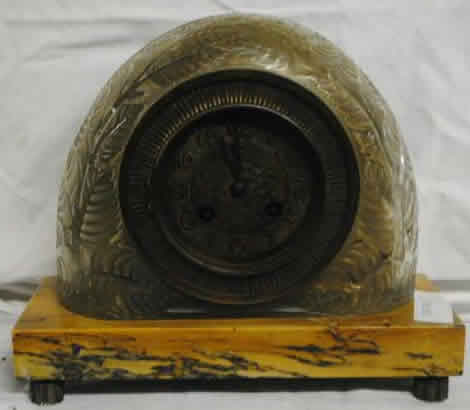 R. Lalique Feuilles Clock