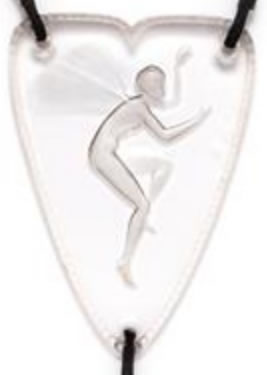 R. Lalique Figurine Ailee-3 Pendant