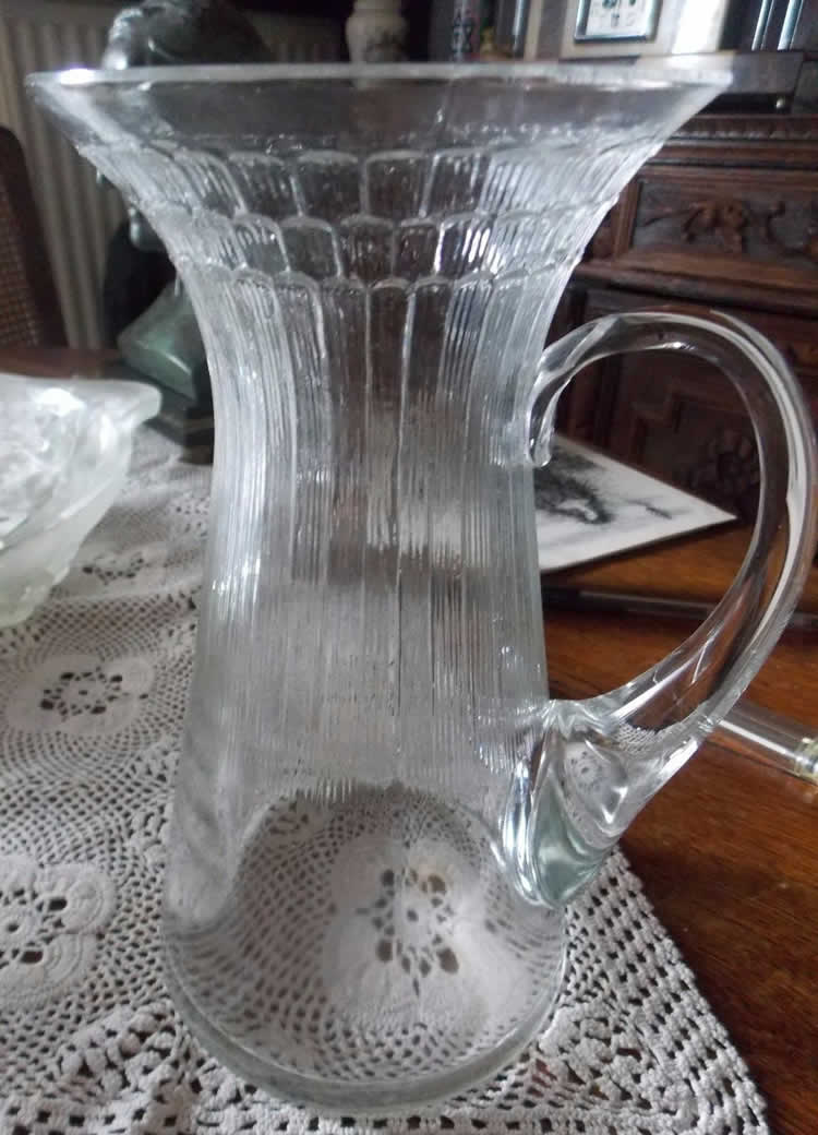 R. Lalique Fleur Pitcher