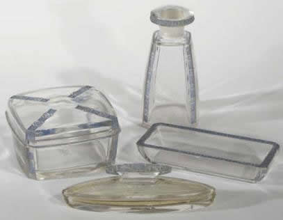 Rene Lalique Fleurettes Garniture De Toilette