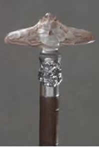 R. Lalique Fleurs Cane Handle
