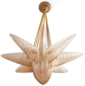 R. Lalique Fougeres Chandelier