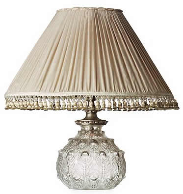 Rene Lalique Fougeres Vase Lamp