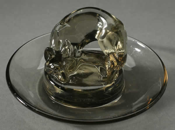 R. Lalique Fox Ashtray