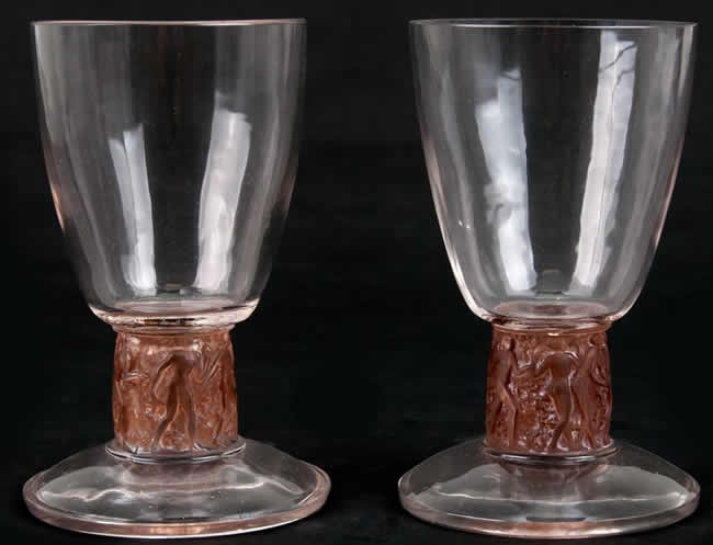 R. Lalique Frise Personnages Goblet