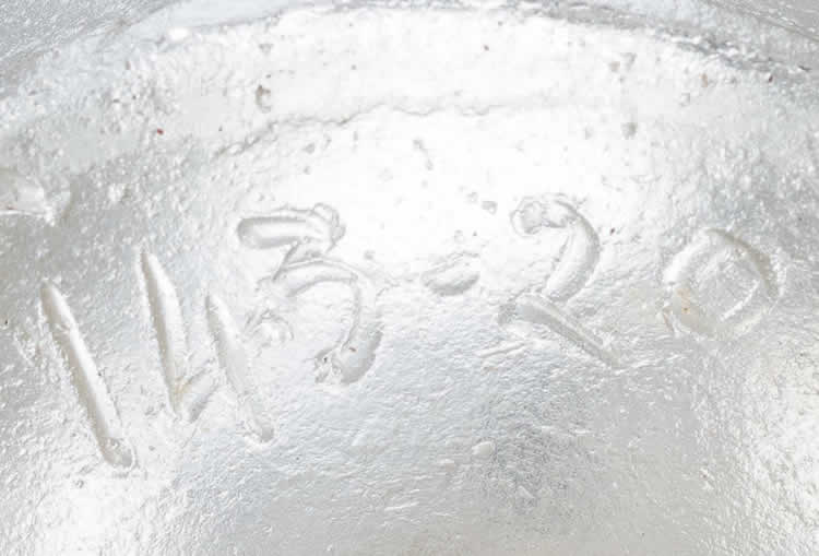 R. Lalique Frise Sapin Et Branches Cire Perdue Vase