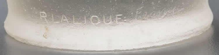 R. Lalique Frise Sapin Et Branches Cire Perdue Vase