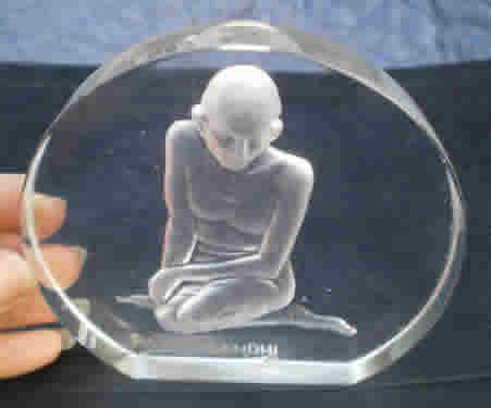 R. Lalique Gandhi Paperweight