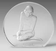R. Lalique Gandhi Paperweight