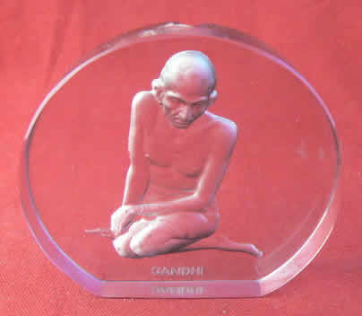 R. Lalique Gandhi Paperweight