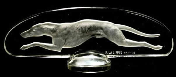R. Lalique Greyhound Car Mascot